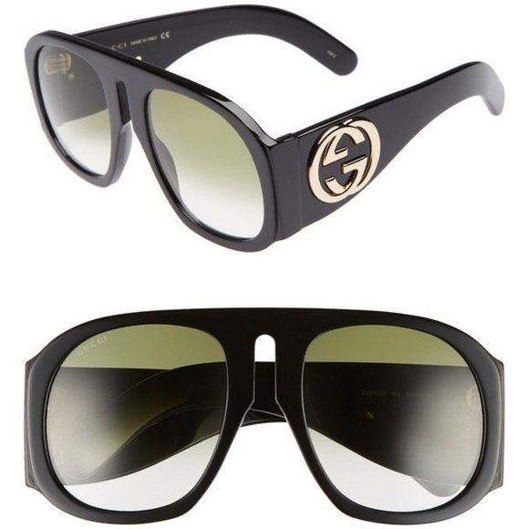 Authentic gucci oversized aviator sunglasses - Picture 1 of 6